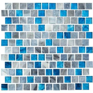 royal blue square tiles swatch